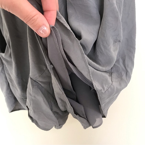 Babaton 100% Silk Corbett Romper in Grey | Lightweight Romper - Picture 8 of 16
